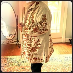 Coldwater Creek Floral Cadence Topper NWOT